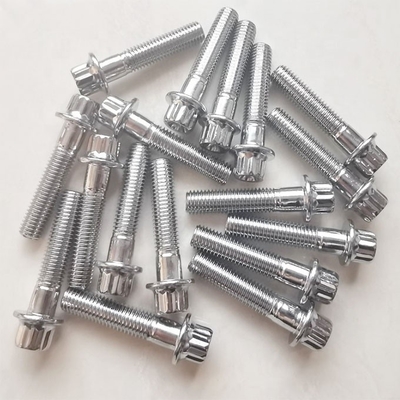 ユニバーサル互換性 M7x32 スチール クロム付12点ホイールボルト