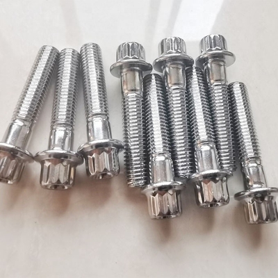 ユニバーサル互換性 M7x32 スチール クロム付12点ホイールボルト