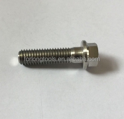 自然仕上げ GR5級チタンボルト M8 x1.25x 32MM 12点フレンズボルト 化学工場用