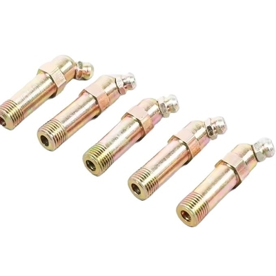 1/4&quot;-19 BSP グリース 乳首キャップ ステンレス ストレートフィッティング 90 度 輸送機器 オーダーメイド サポート OEM