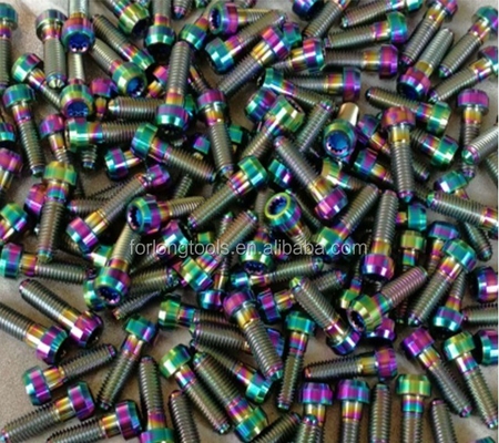 GR5級チタン・スプリット・リム・ボルト M7 x 24MM DIN標準天然仕上げ