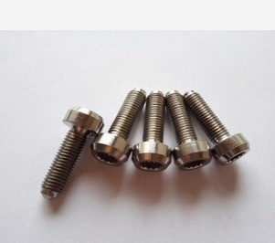 GR5級チタン・スプリット・リム・ボルト M7 x 24MM DIN標準天然仕上げ
