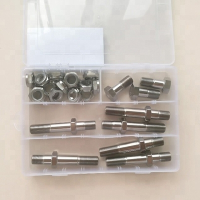 6AL-4Vチタン合金 GR5 スプリントカーレース用の仕上げボルトキット ボルトワンナットスタッド性能