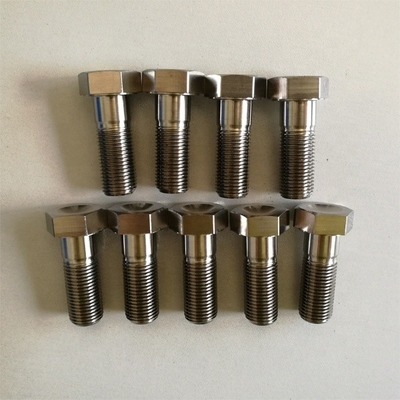 6AL-4Vチタン合金 天然仕上げ SPRINT CAR TITANIUM RADIUS ROD BOLT 1/2&quot;-20 x 1-3/8&quot;DIN標準のヘックスヘッドボルト