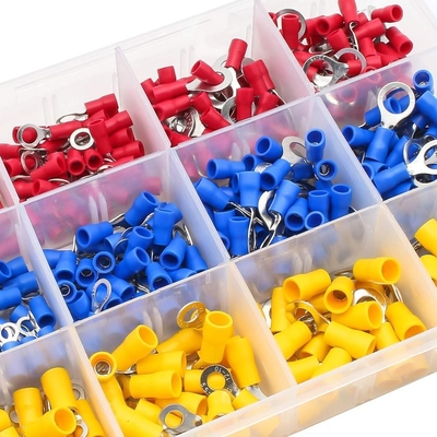 480pcs 隔離式端末 電気コンネクタ バット スパード リング フォーク 端末セット キット