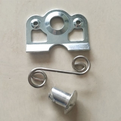 ユニバーサルシルバー鋼自発噴射 Dzus 7/16 鋼 1-3/8 &quot;プロフェッショナルグレードアプリケーションのためのスプリングバックプレート