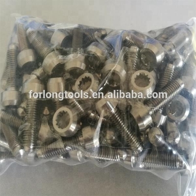 DIN 標準 M7 x 24mm 6AL-4V BBS スプリットリムホイールのためのチタン合金ボルト 最高性能素材