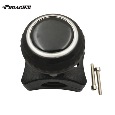 黒いステアリングホイールのスピナーノブ 3.2cm 6cmホイールの究極の運転アクセサリー