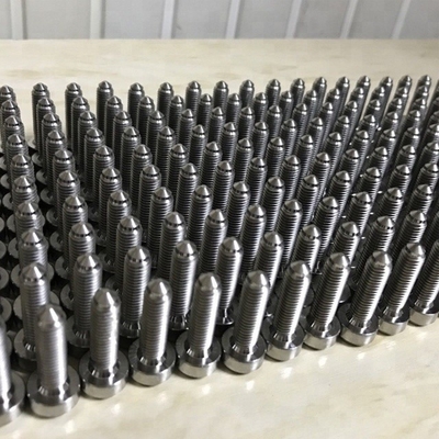 6AL-4Vチタン合金 M7*1.0 BBS用のスプリットリムボルト 天然仕上げ 24.5mm 発送準備