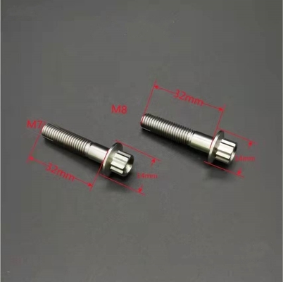 ISO標準ZINC仕上げ鋼とチタン Gr5 12 PT BBS 自動車用用スプリットリムボルト M7 x 32mm M8*32mm