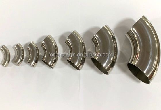 304ステンレス鋼 90度 溶接曲折 肘 90 45度 76mm OD 丸型頭 コード 工業標準 建設