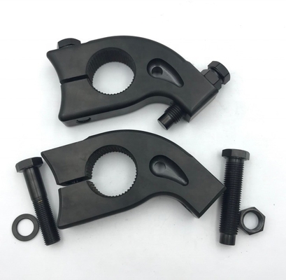 タイタン Gr5 ブラック PVD トルションストップ 1 3/4&quot; スプリット 1-1/8&quot; スライン 7/16 調整ボルト すべてのヘックスビルト 9/16&quot; 様々な産業