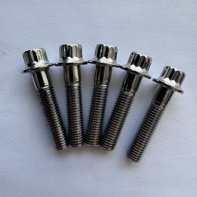 電源発電産業 タイタンボルト M8 x 1.25 x 32mm 12点フレンズ DIN標準とシルバー仕上げ