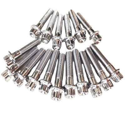 GR5 M8 x1.25x 32MM チタンボルト スプリントカーグレード GR5用の12点フレンズボルト