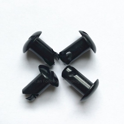 ユニバーサルブラック 7/16&quot;x.550&quot; アルミ Dzusドームヘッドボタン
