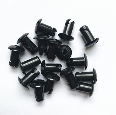 ユニバーサルブラック 7/16&quot;x.550&quot; アルミ Dzusドームヘッドボタン