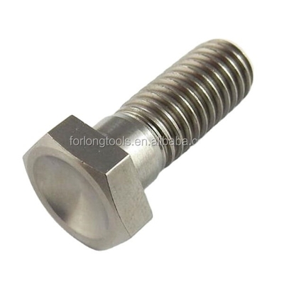 スプリントカー タイタン半径棒ボルト 1/2&quot;-20 x 1-3/8&quot;ヘックスヘッドボルト 6AL-4V タイタン合金 DIN標準天然仕上げ