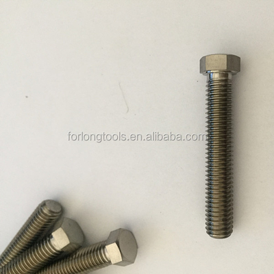 スプリントカー タイタン半径棒ボルト 1/2&quot;-20 x 1-3/8&quot;ヘックスヘッドボルト 6AL-4V タイタン合金 DIN標準天然仕上げ