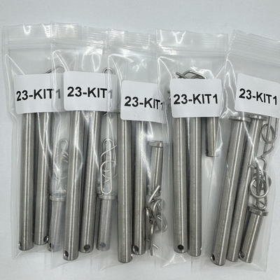 DIN 標準 GR5 グレード タイタンピンキット ジャコブス梯 3/8 x 3.71 と 1/2 x 1.3 クリップが含まれています