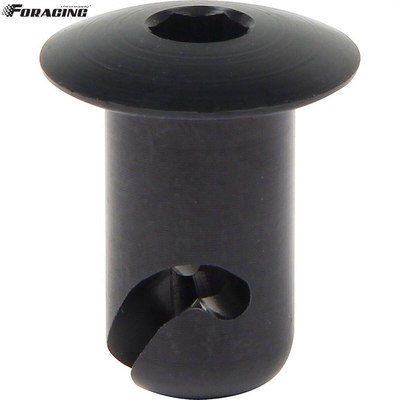 ユニバーサル・イヤー ユニバーサル7/16&quot; アルミ Dzus ボタンドーム アレン本部 ターン・クォーター 固定器 0.50&quot; 黒 ユニバーサル