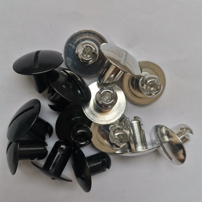 ユニバーサル OE NO. 7/16 x.450 ボタン クォーターターン Dzus 1インチブラックドームヘッド アルミ スプリントカーへの交換/修理
