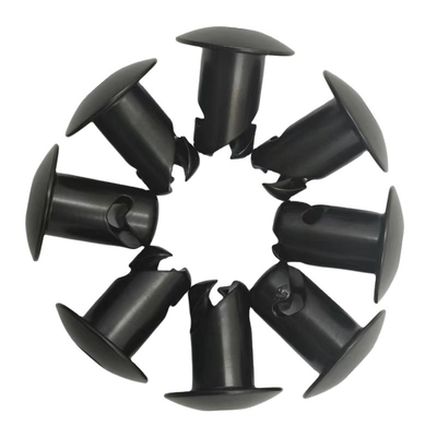 ユニバーサルカーフィットメント ブラック・クォーターターン Dzus Stud 7/16&quot;x.600&quot; アルミ製の固定器