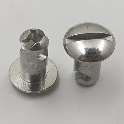 シルバー アルミニウム 5/16&quot;.500&quot; 1/4 クイックターン Dzus 小頭 スプリントカー 軽量
