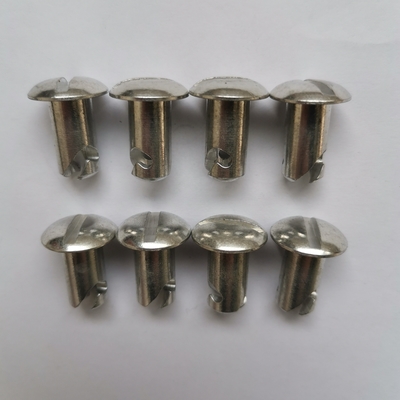 シルバー アルミニウム 5/16&quot;.500&quot; 1/4 クイックターン Dzus 小頭 スプリントカー 軽量