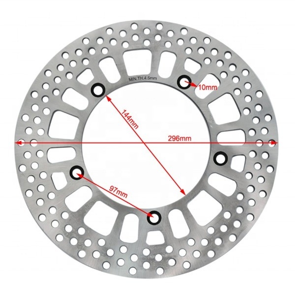 スタッドレスタイヤ 296MM ホンダ STEED 400 600 VT C SHADOW 600 パーフェクトフィットとパフォーマンスのための前方ブレーキディスクローター