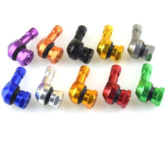 40mm 長さユニバーサルカーフィットメント オートバイタイヤバルブキャップ アルミボディと長持ちする銅コア
