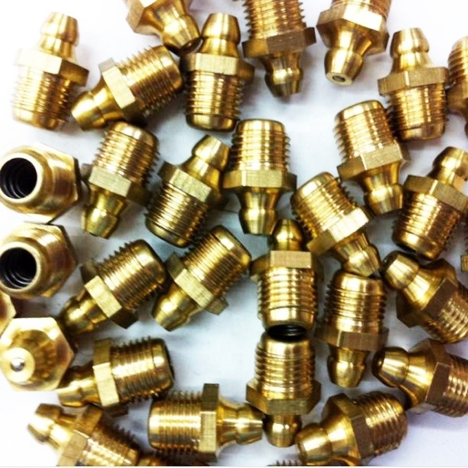 高温耐 Brass M8 M10 M6 5/16-24 1/4-19 1/4-28 グリース セルク 産業界用 乳首フィッティング