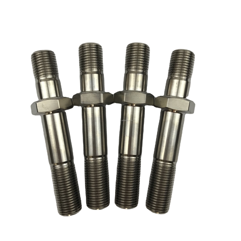 6AL-4Vチタン合金 天然仕上げ SPRINT CAR TITANIUM RADIUS ROD BOLT 1/2&quot;-20 x 1-3/8&quot;DIN標準のヘックスヘッドボルト