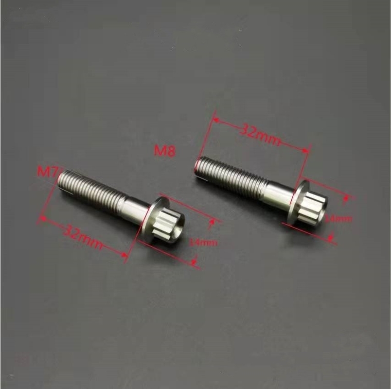 ISO標準ZINC仕上げ鋼とチタン Gr5 12 PT BBS 自動車用用スプリットリムボルト M7 x 32mm M8*32mm