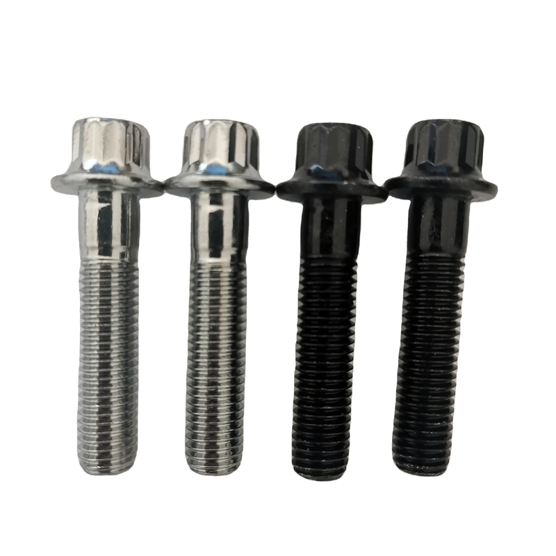 スリバー・フィニッシュ DIN 標準 M7 x 32 12 PT ボルトとM7 ナイロンロックナッツ