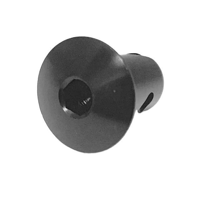 ユニバーサル OE NO. 7/16&quot; アルミ Dzus ボタン ドーム アレン ヘッド クォーター ターン 固定器 0.500&quot; 黒 優良性能